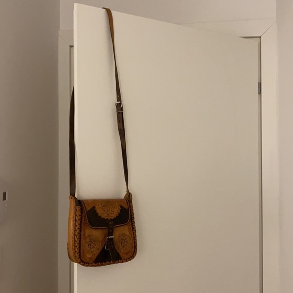 handmade leather bag from Mexico - Picture 2 of 6